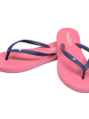 Women Pink/Black Flip Flops Slippers