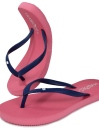Women Pink/Black Flip Flops Slippers