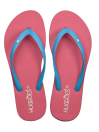 Women Pink/Blue Flip Flops Slippers