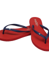 Women's Crimson/Black Flip Flops Slippers