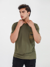 Men's Army Green Graphic Tee