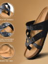 Women Black Celestis Strappy Sandals