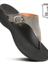 Women Grey Arch Support Platform Sandals