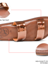 Women’s Copper Natural Leather Slide