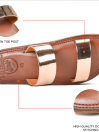 Women’s Brown Natural Leather Slide