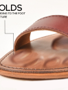 Women’s Natural Leather Flat Slide