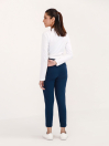 Women's Navy Side Tape Tapered Pants