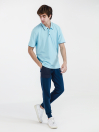 Men's Sky Blue Tipping Polo Shirt