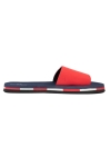 Men Navy/Red line Style Slides