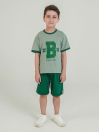Boys' Lime Green Printed Athleisure Set