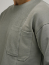Men's Sage Green Reverse Panel Sweatshirt
