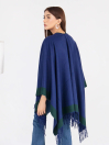 Women Blue/Green Cape Shawl