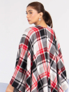 Women Black & Red Cape Shawl