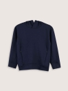 Little Boys' Navy Luxe Stretch Pullover Hoodie