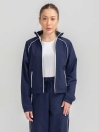 Women's Navy B-Fit Crinkle Jacket