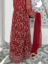 Women Maroon Party Wear/Wedding Stitched Angrakha