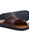 Women Brown Neritic Comfortable Slides