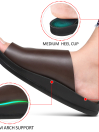 Women Brown Neritic Comfortable Slides