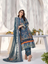 Women Symphony of Dawn Space Blue 3 PCs Unstitched Suit