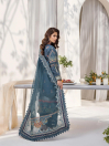 Women Symphony of Dawn Space Blue 3 PCs Unstitched Suit