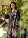 Women Black Unstitched 3 PCs Suit - Midnight Sparkle