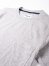 Men Classic Grey T-Shirt with Chest Pocket – 100% Cotton