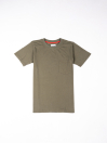 Men Classic Olive T-Shirt with Chest Pocket – 100% Cotton