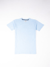 Men Classic Sky Blue T-Shirt with Chest Pocket – 100% Cotton