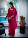 Women Pink 3 Piece Stitched Suit - Kalore