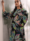 Women Multi Tropica Neon Long Dress