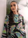 Women Multi Tropica Neon Long Dress