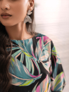 Women Multi Tropica Neon Long Dress