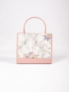 Women Pink Floral Tote Bag