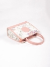 Women Pink Floral Tote Bag
