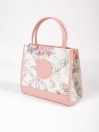 Women Pink Floral Tote Bag