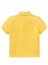 Cotton Mesh Polo Shirt - Yellow