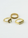Artistically Gold Plated Rings