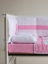 Pink/White 10 Pcs Cot Bedding Sets