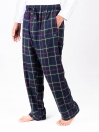 Green and Blue Check Flannel Relaxed fit Pajamas for Winter