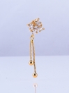 Flower Studs with Chain