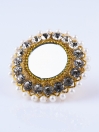 Gold Plated Mirror Ring