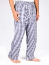 White and Purple Stripe Cotton Blend Relaxed Pajamas