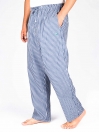Blue & White Check Cotton Blend Relaxed Pajamas