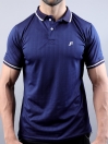 Navy Blue/White Athletic Fit Men's T-Shirt