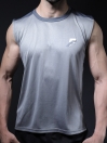 White/Grey Men's Gym Tank Tops