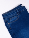 Blue Stretch Patched Denim Jenna Jeans