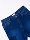Blue Stretch Patched Denim Jenna Jeans