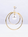 Forever New Circular Drop Pearl Earrings