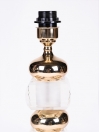Triple Crystal Brass Lamp