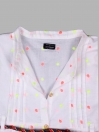 White Dotted Top For Girls